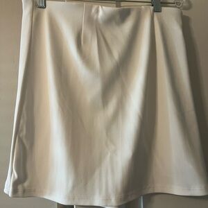 Boston Proper Cream A-Line Skort